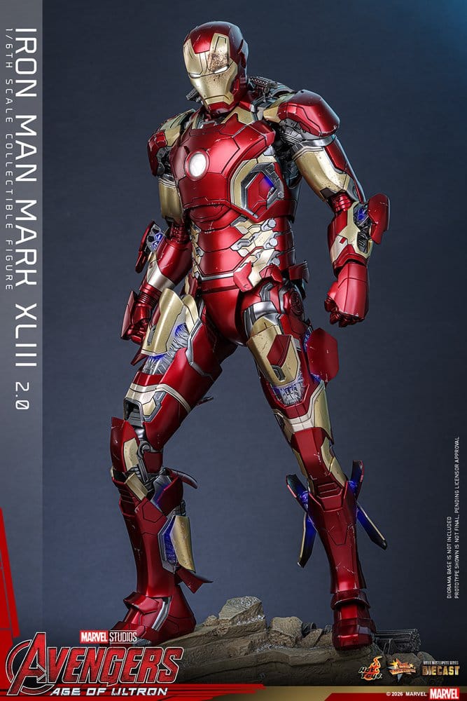 Avengers: Age of Ultron Movie Masterpiece Diecast Actionfigur 1/6 Iron Man Mark XLIII (2.0) 32 cm Image 12