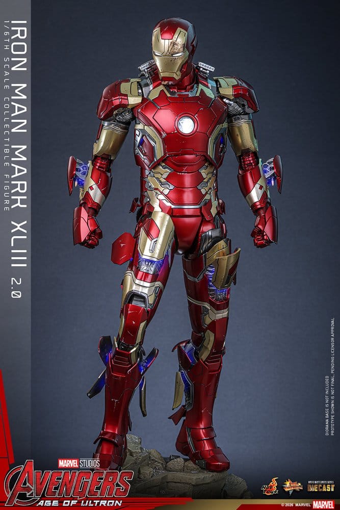 Avengers: Age of Ultron Movie Masterpiece Diecast Actionfigur 1/6 Iron Man Mark XLIII (2.0) 32 cm Image 13