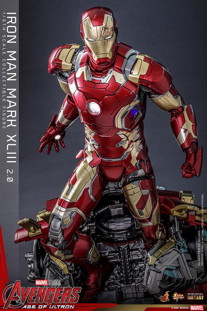 Avengers: Age of Ultron Movie Masterpiece Diecast Actionfigur 1/6 Iron Man Mark XLIII (2.0) 32 cm Image 15