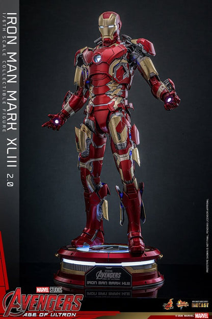 Avengers: Age of Ultron Movie Masterpiece Diecast Actionfigur 1/6 Iron Man Mark XLIII (2.0) 32 cm Image 17