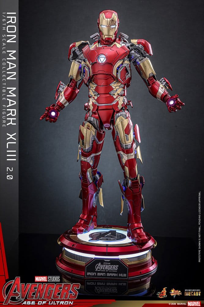 Avengers: Age of Ultron Movie Masterpiece Diecast Actionfigur 1/6 Iron Man Mark XLIII (2.0) 32 cm Image 18