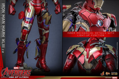 Avengers: Age of Ultron Movie Masterpiece Diecast Actionfigur 1/6 Iron Man Mark XLIII (2.0) 32 cm Image 19