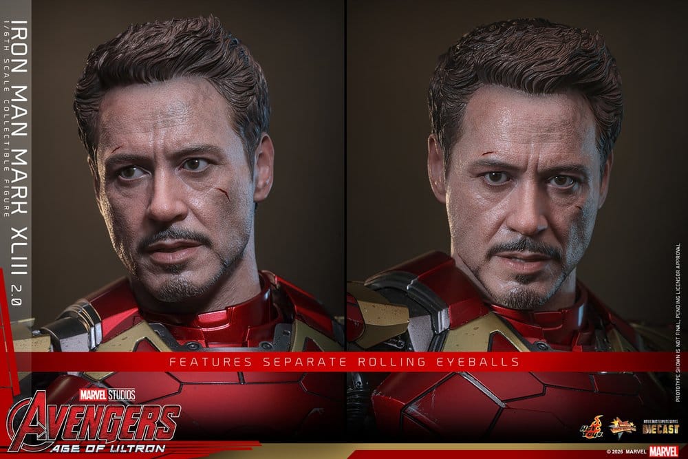 Avengers: Age of Ultron Movie Masterpiece Diecast Actionfigur 1/6 Iron Man Mark XLIII (2.0) 32 cm Image 20