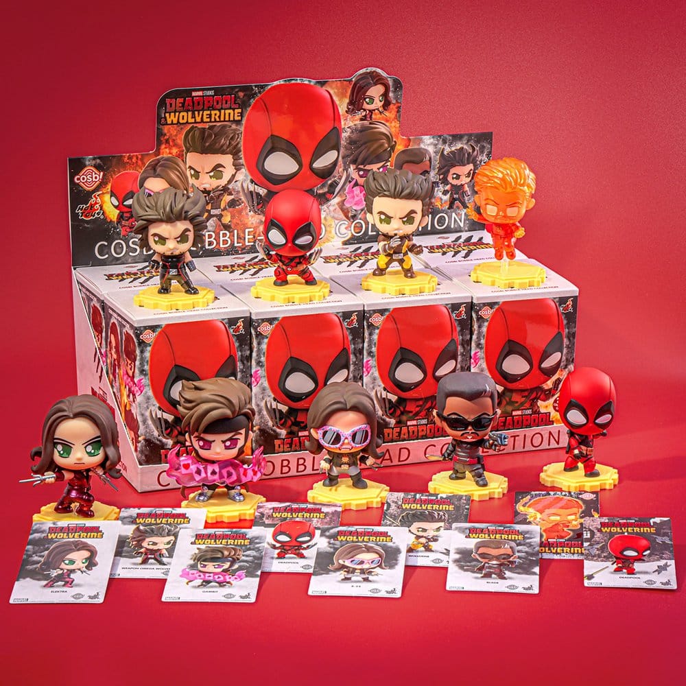 Deadpool & Wolverine Cosbi Minifiguren 9 cm Series 2 Blind Box Display (8) Image 3