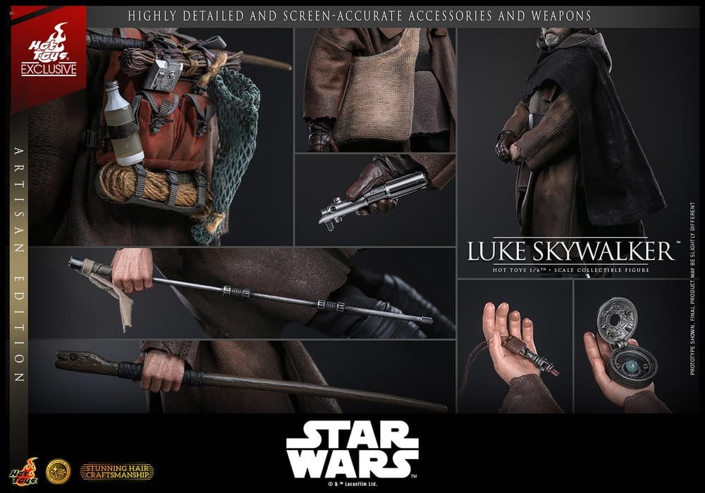Star Wars: Die letzten Jedi Movie Masterpiece Actionfigur 1/6 Luke Skywalker (Artisan Edition) 29 cm Image 19