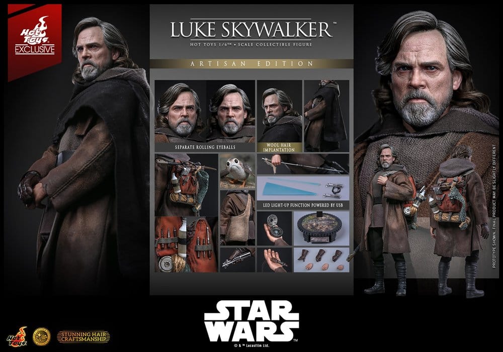 Star Wars: Die letzten Jedi Movie Masterpiece Actionfigur 1/6 Luke Skywalker (Artisan Edition) 29 cm Image 21