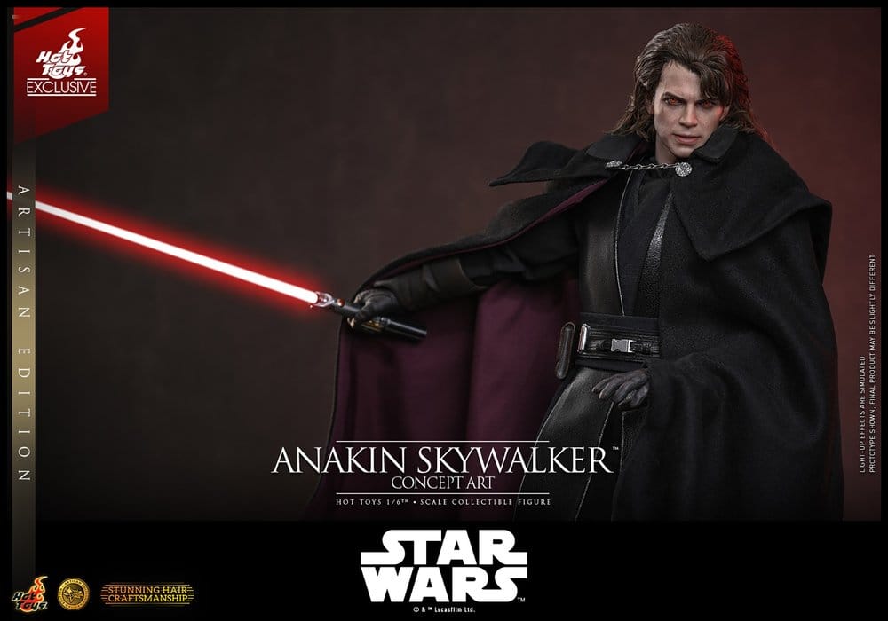 Star Wars Episode III: Die Rache der Sith Movie Masterpiece Actionfigur 1/6 Anakin Skywalker (Concept Art Version) (Artisan Edition) Hot Toys Exclusive 31 cm Image 8