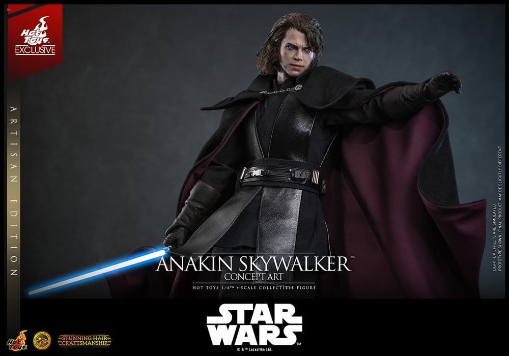 Star Wars Episode III: Die Rache der Sith Movie Masterpiece Actionfigur 1/6 Anakin Skywalker (Concept Art Version) (Artisan Edition) Hot Toys Exclusive 31 cm Image 9