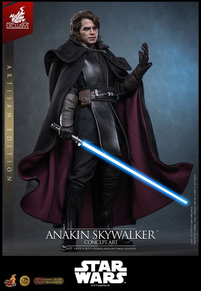 Star Wars Episode III: Die Rache der Sith Movie Masterpiece Actionfigur 1/6 Anakin Skywalker (Concept Art Version) (Artisan Edition) Hot Toys Exclusive 31 cm Image 14