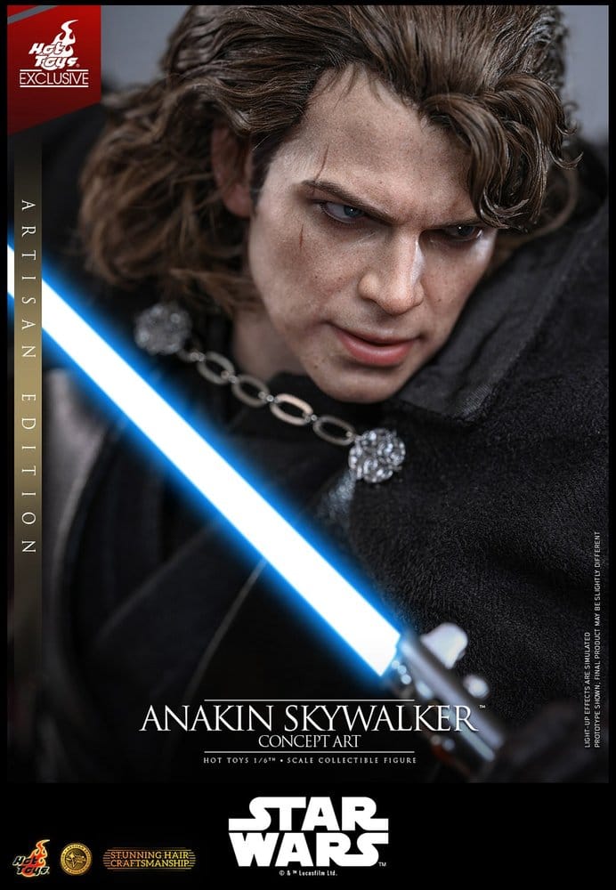 Star Wars Episode III: Die Rache der Sith Movie Masterpiece Actionfigur 1/6 Anakin Skywalker (Concept Art Version) (Artisan Edition) Hot Toys Exclusive 31 cm Image 17