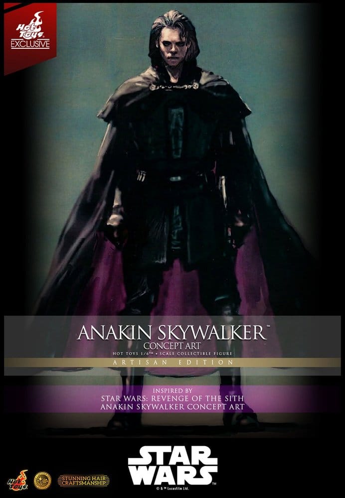 Star Wars Episode III: Die Rache der Sith Movie Masterpiece Actionfigur 1/6 Anakin Skywalker (Concept Art Version) (Artisan Edition) Hot Toys Exclusive 31 cm Image 18