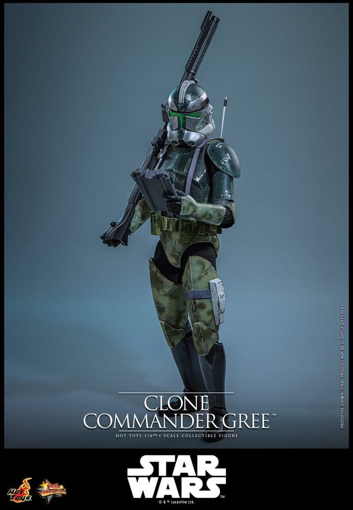 Star Wars Movie Masterpiece Actionfigur 1/6 Clone Commander Gree 30 cm Image 8