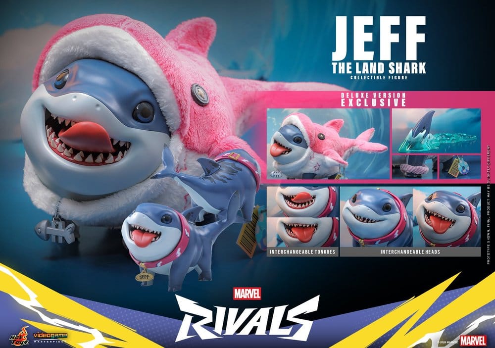 Marvel Rivals Videogame Masterpiece Series Actionfigur Jeff the Land Shark (Deluxe Version) 11 cm Image 9