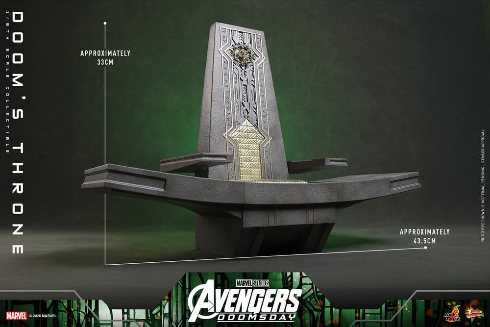 Avengers: Doomsday Movie Masterpiece Actionfiguren-Zubehör 1/6 Doom's Thron 33 cm Image 15