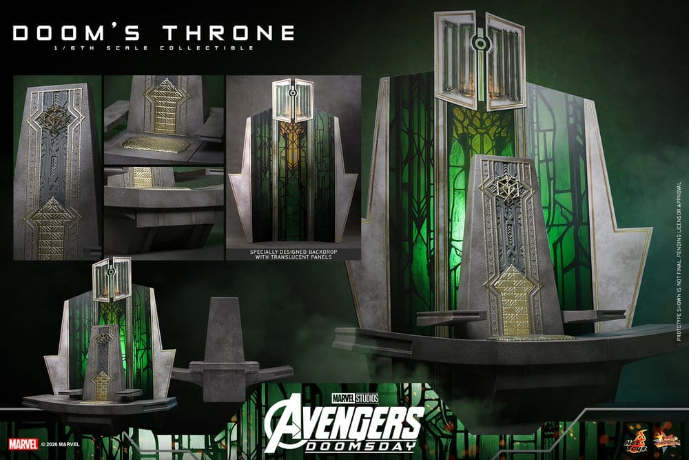 Avengers: Doomsday Movie Masterpiece Actionfiguren-Zubehör 1/6 Doom's Thron 33 cm Image 16
