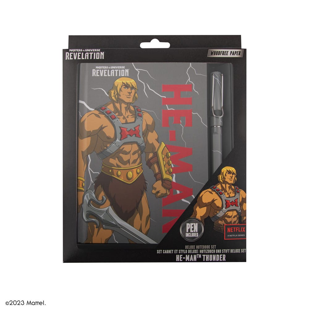 Masters of the Universe - Revelation:  He-Man Thunder Deluxe Notebook Set (Notebook + Stift) Image 8