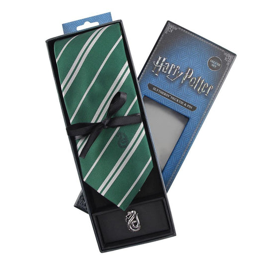Harry Potter Krawatte & Ansteck-Pin Deluxe Box Slytherin Image 1