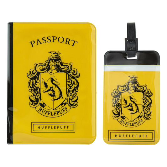 Harry Potter Kofferanhänger & Reisepass-Halter Set Hufflepuff Image 1