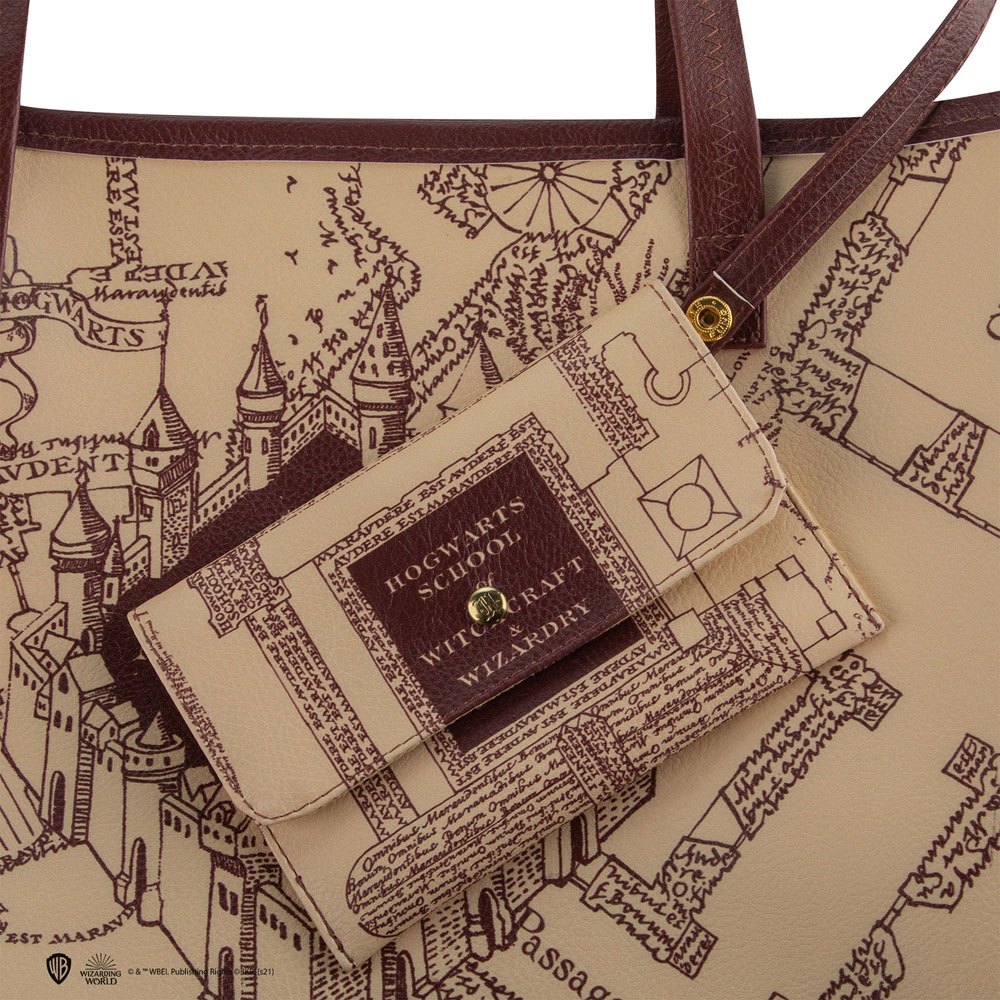 Harry Potter Tragetasche & Geldbeutel Marauder's Map Image 3