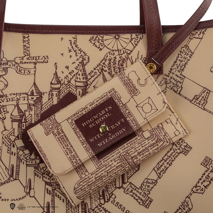 Harry Potter Tragetasche & Geldbeutel Marauder's Map Image 3