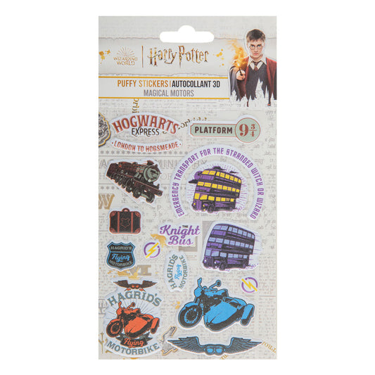 Harry Potter Puffy Sticker Magical Motors Image 1