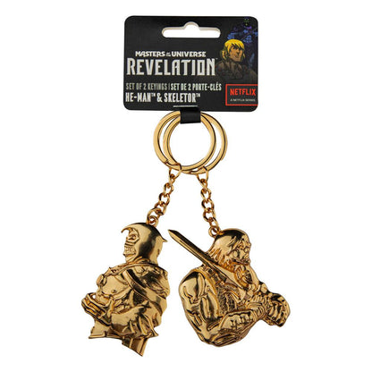 Masters of the Universe - Revelation: Metall Schlüsselanhänger 2er-Pack He Man & Skeletor Image 1