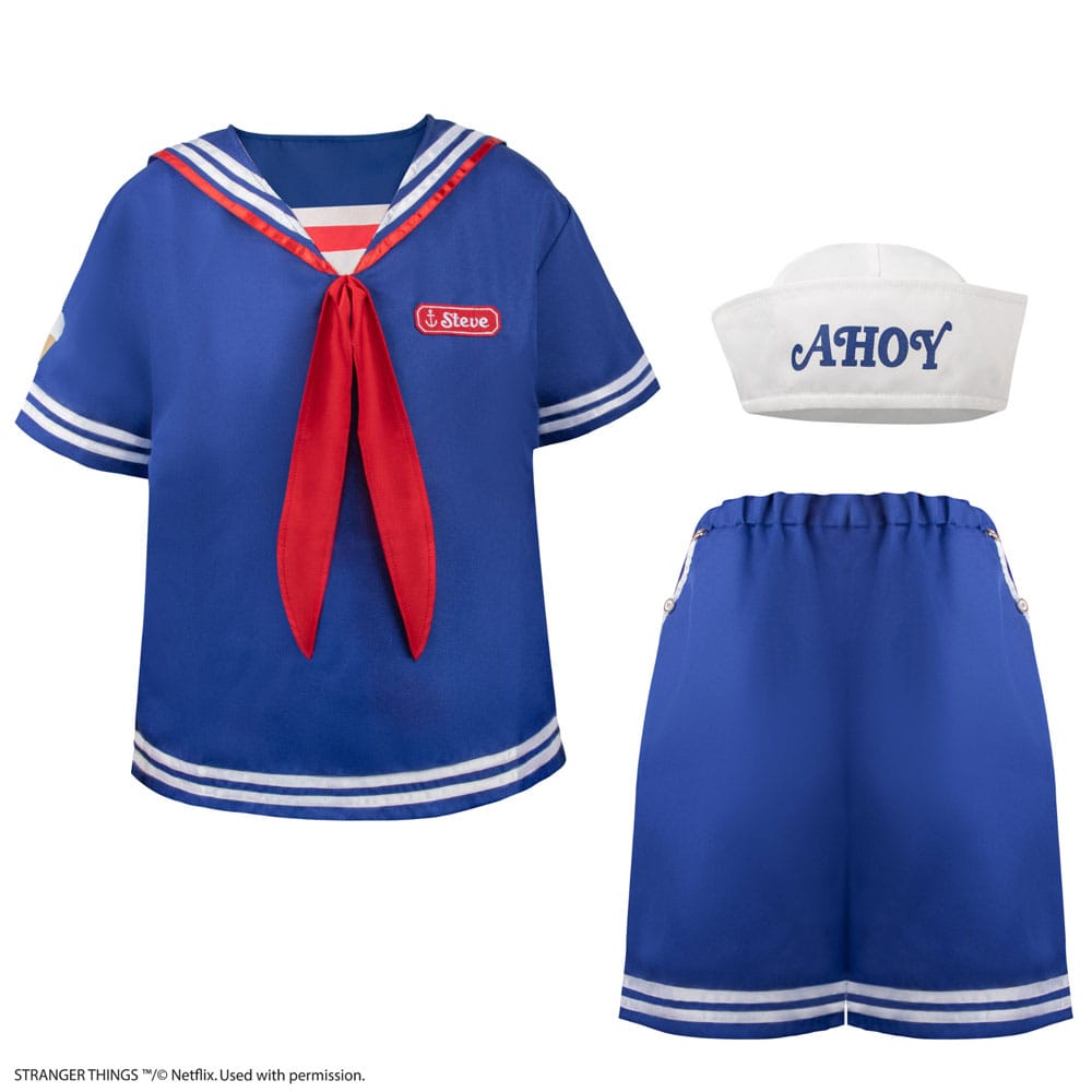 Stranger Things: Scoops Ahoy Steve Costume Größe S/M Image 1
