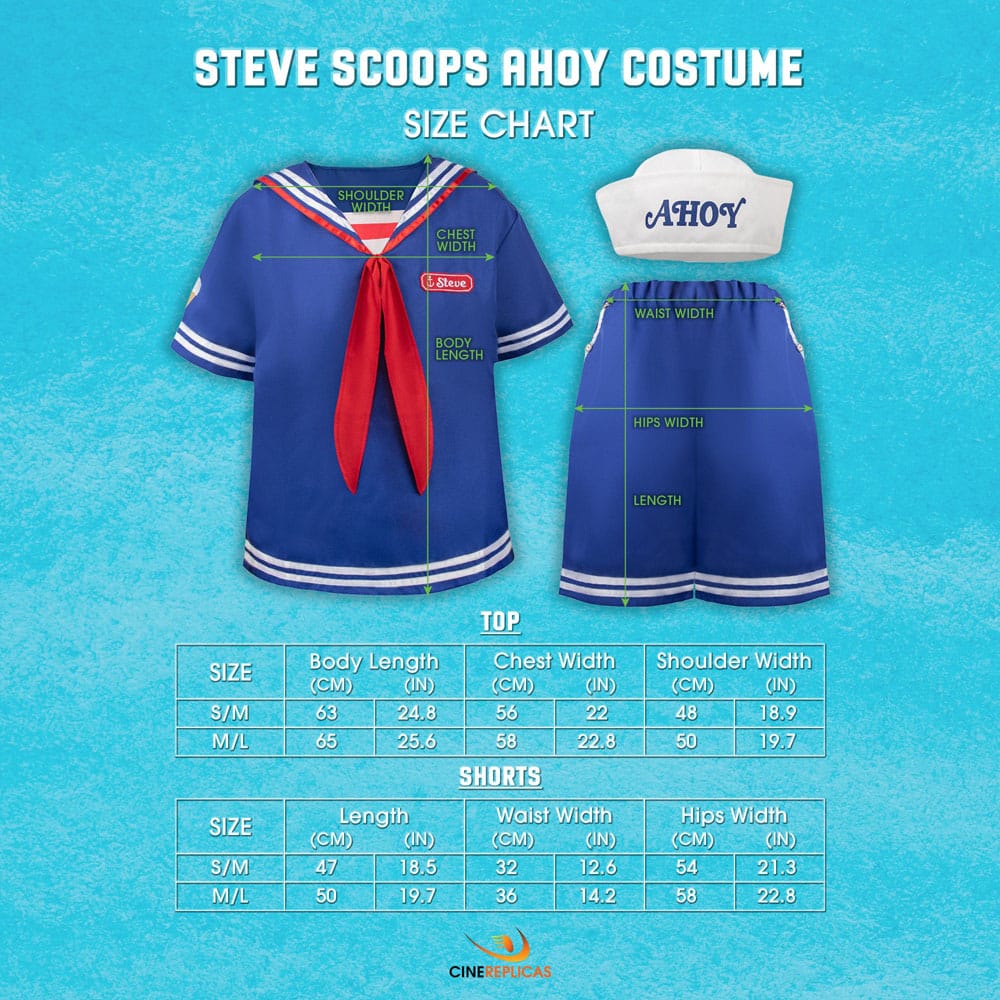 Stranger Things: Scoops Ahoy Steve Costume Größe S/M Image 3