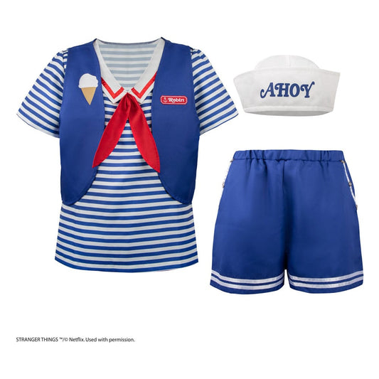 Stranger Things: Scoops Ahoy Robin Costume Größe S/M Image 1