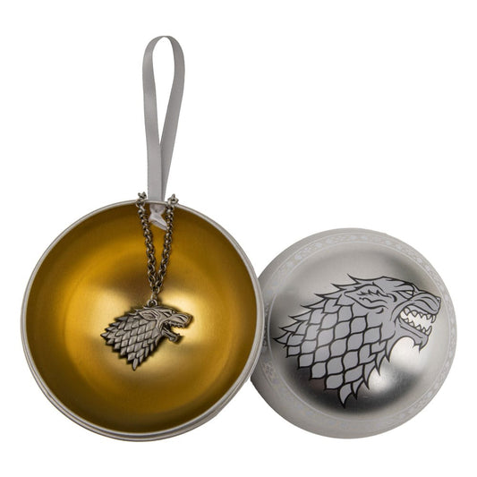 Game of Thrones Christbaumschmuck mit Halskette Stark Image 1