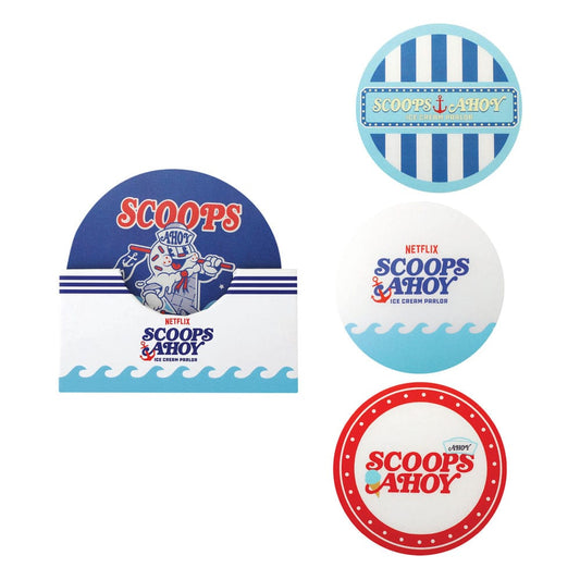 Stranger Things Untersetzer Scoops Ahoy 4er-Pack Image 1