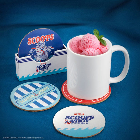 Stranger Things Untersetzer Scoops Ahoy 4er-Pack Image 2