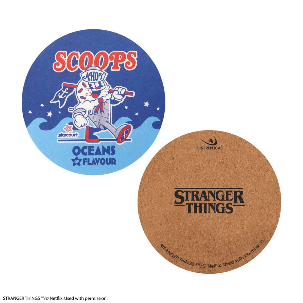 Stranger Things Untersetzer Scoops Ahoy 4er-Pack Image 3