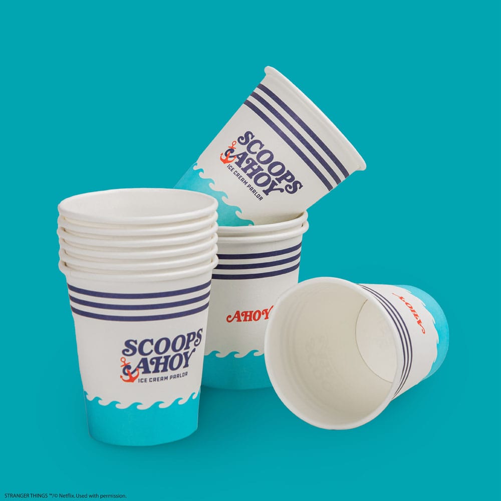 Stranger Things Set von 24 Pappbechern Scoops Ahoy Image 2