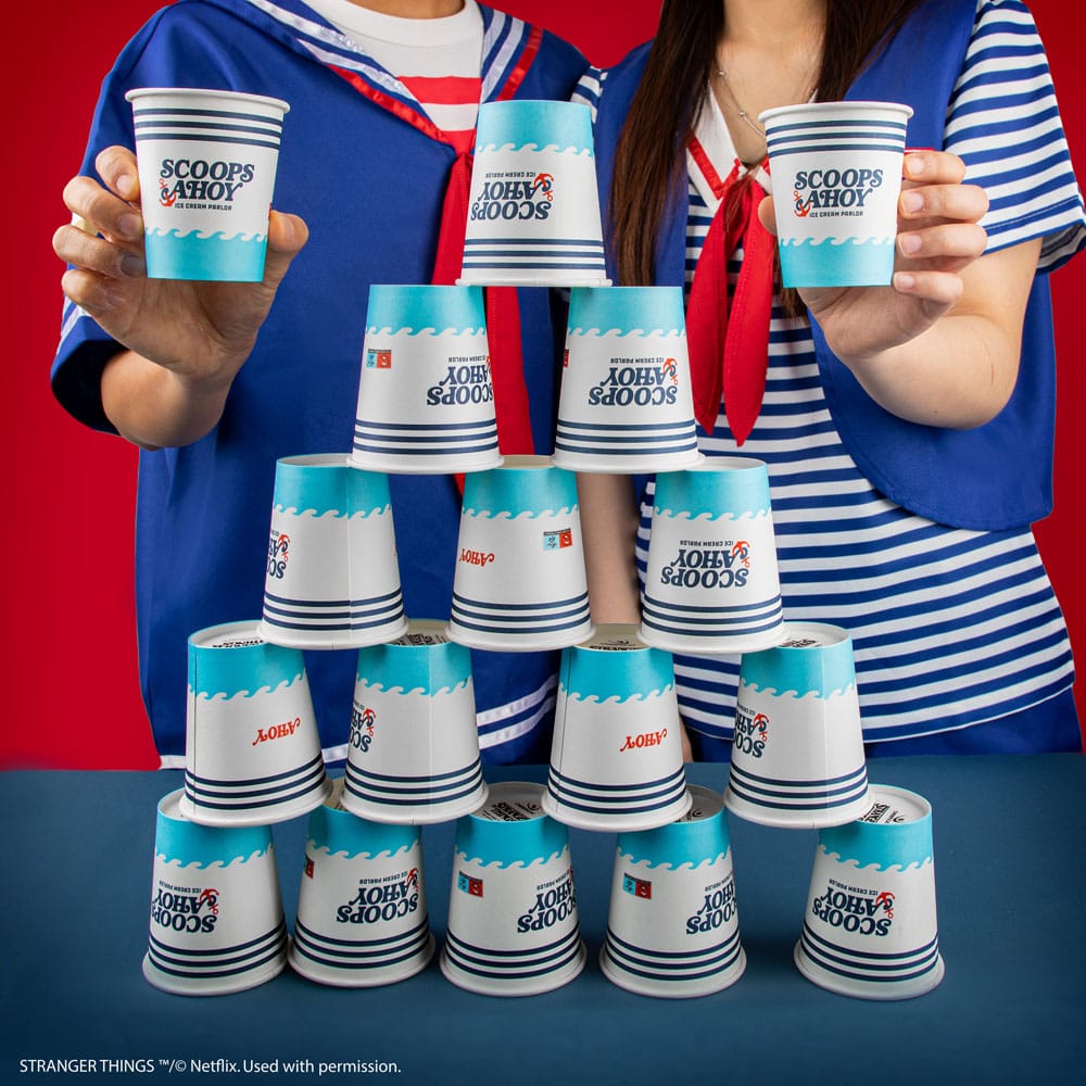 Stranger Things Set von 24 Pappbechern Scoops Ahoy Image 5