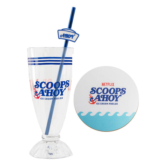 Stranger Things Milchshake-Glas-Set Scoops Ahoy Image 1