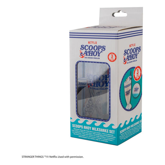 Stranger Things Milchshake-Glas-Set Scoops Ahoy Image 2