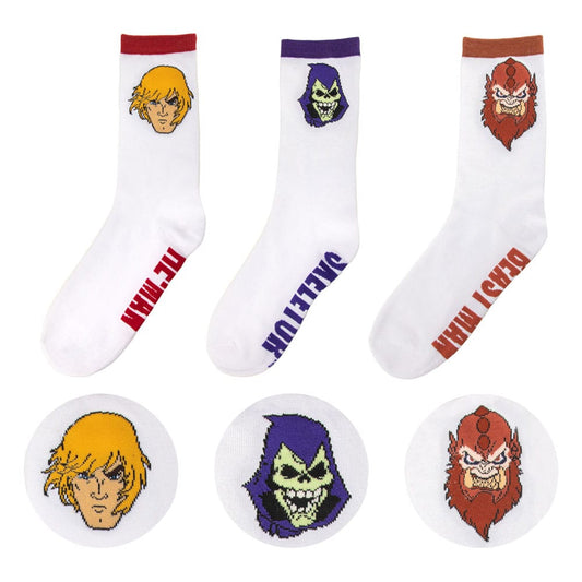 Masters of the Universe - Revelation: He-Man & Skeletor & Beast Man 3er Socken Set Image 1