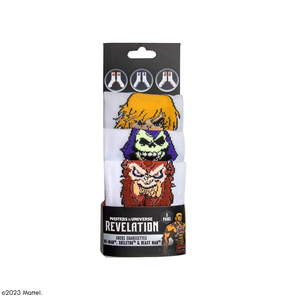Masters of the Universe - Revelation: He-Man & Skeletor & Beast Man 3er Socken Set Image 6