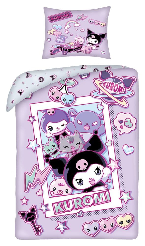 Sanrio Bettwäsche Kuromi Ver. 2 140 x 200 cm / 70 x 90 cm Image