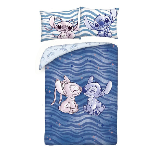 Lilo & Stitch Bettwäsche Stitch & Angel Waves 140 x 200 cm / 70 x 90 cm Image