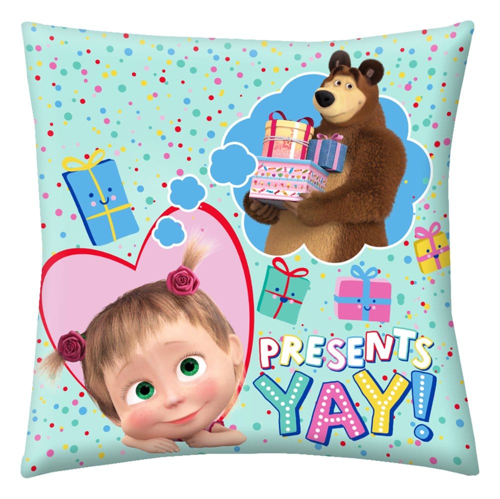 Masha and the Bear Dekokissen Presents Yay! 40 x 40 cm Image