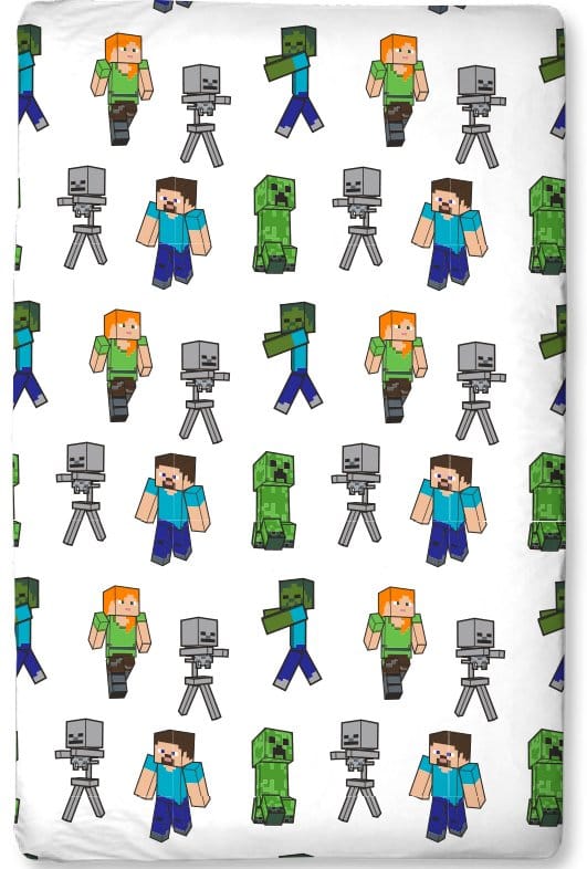 Minecraft Spannbetttuch 90 x 200 cm Image