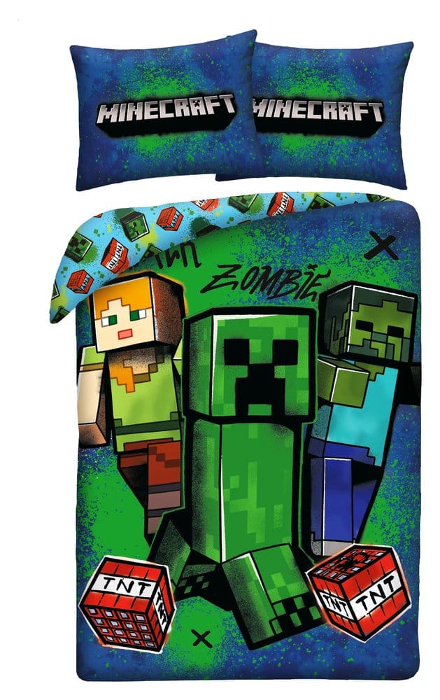 Minecraft Bettwäsche Ver. 10 140 x 200 cm / 70 x 90 cm Image