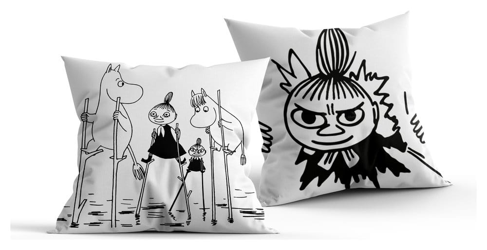 Moomin Dekokissen black & white 40 x 40 cm Image