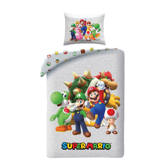 Super Mario Bettwäsche Ver. 4 140 x 200 cm / 70 x 90 cm Image