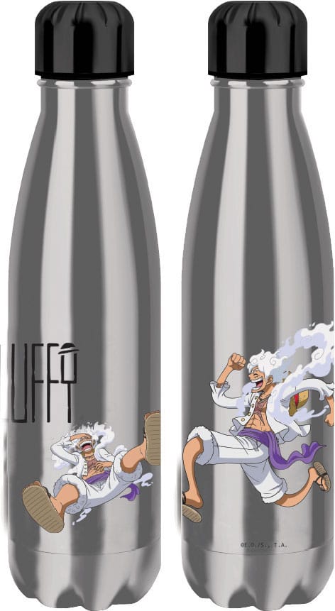 One Piece Thermosflasche Luffy Gear 5 Silver Image