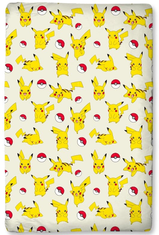 Pokémon Spannbetttuch Pikachu 90 x 200 cm Image