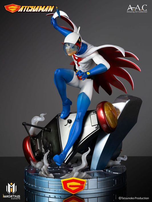 Gatchaman Amazing Art Collection Statue Ken the Eagle, The Leader of the Science Ninja Team 34 cm Image 1
