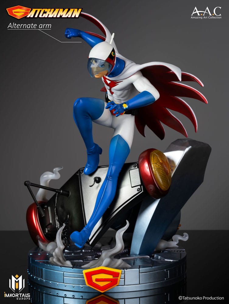Gatchaman Amazing Art Collection Statue Ken the Eagle, The Leader of the Science Ninja Team 34 cm Image 6